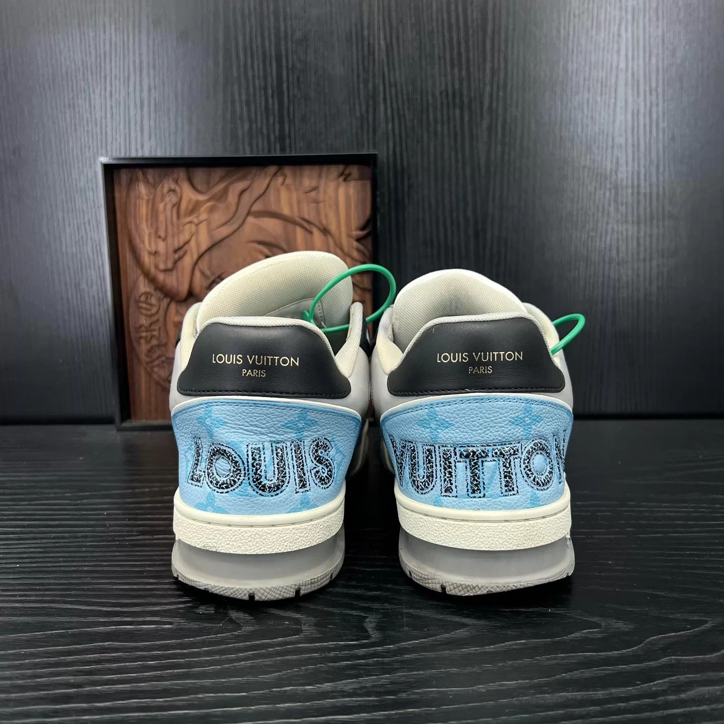 Louis Vuitton LV Trainer Ocean Blue 7/41 Good Condition With Box Size US 8 / EU 41 - 5 Thumbnail