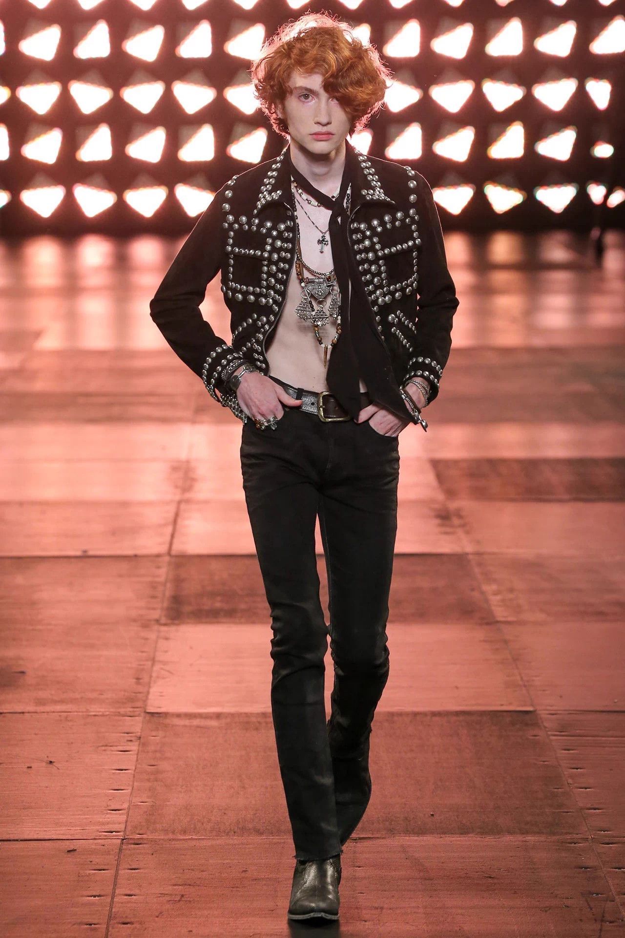 Saint Laurent Paris Saint Laurent SLP15SS Rivet Round Neck Black Knit Sweater M Size M / US 6-8 / IT 42-44 - 7 Thumbnail