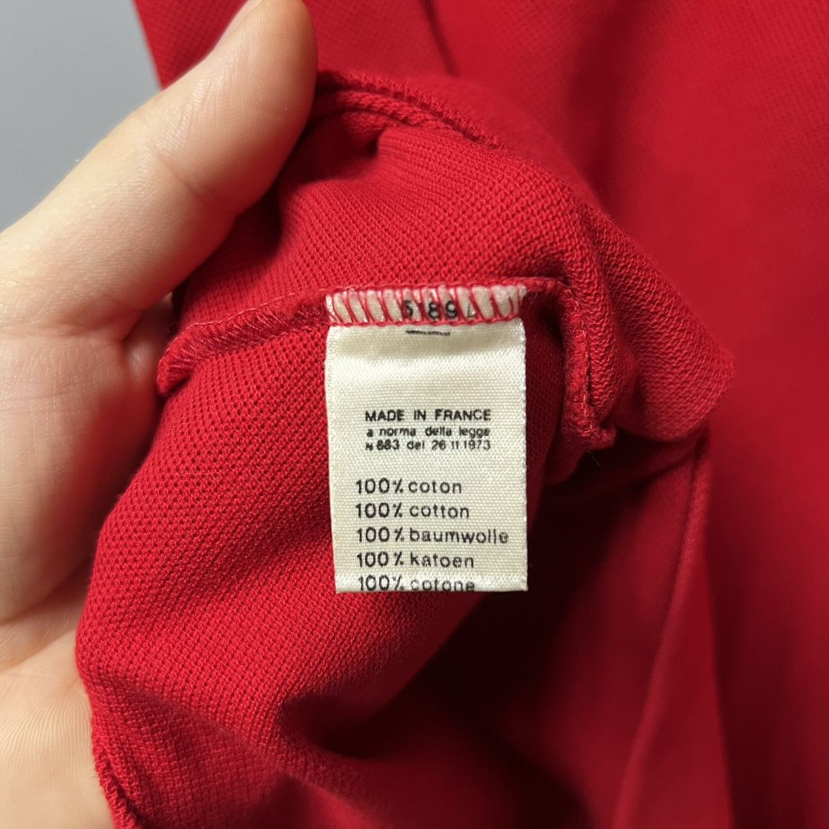 Lacoste Vintage 90s Lacoste Polo Shirt Red men’s Size US XS / EU 42 / 0 - 12 Thumbnail