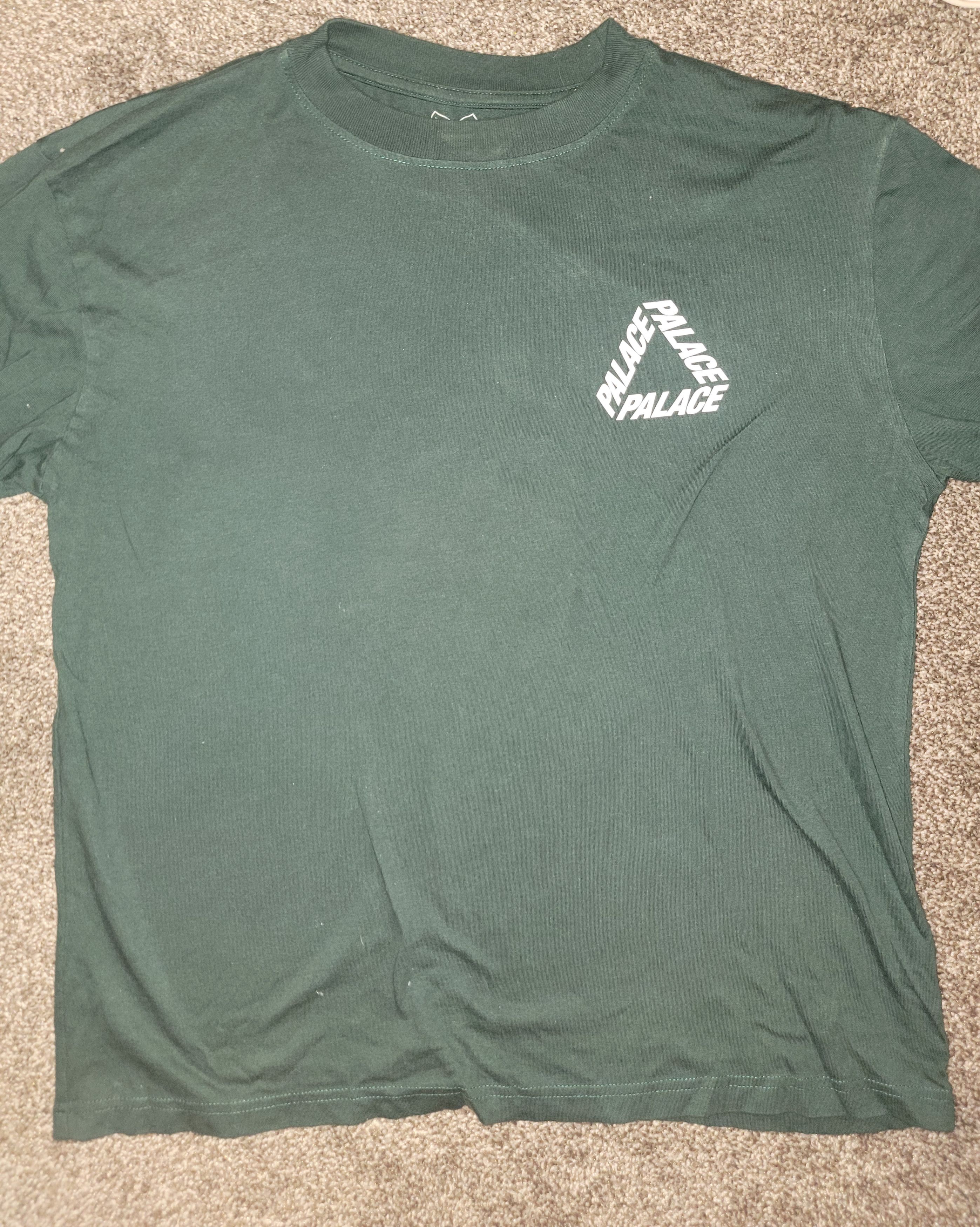 image of Palace P3 Logo Tri-Ferg in Forest Green, Men's (Size Large)