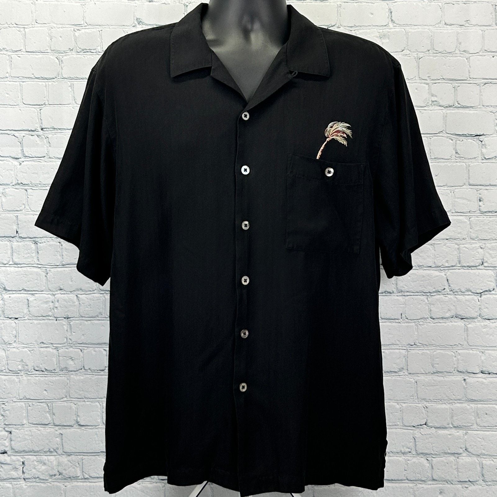 Other Luau The Hurricane Lounge Hawaiian Camp Shirt Black L Large Size US L / EU 52-54 / 3 - 2 Thumbnail