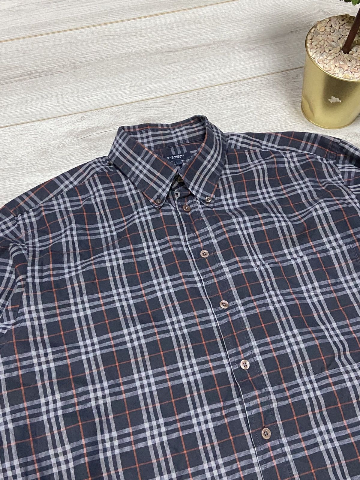 Burberry Burberry Brit shirt nova check dark blue overprint vintage Size US XL / EU 56 / 4 - 3 Thumbnail