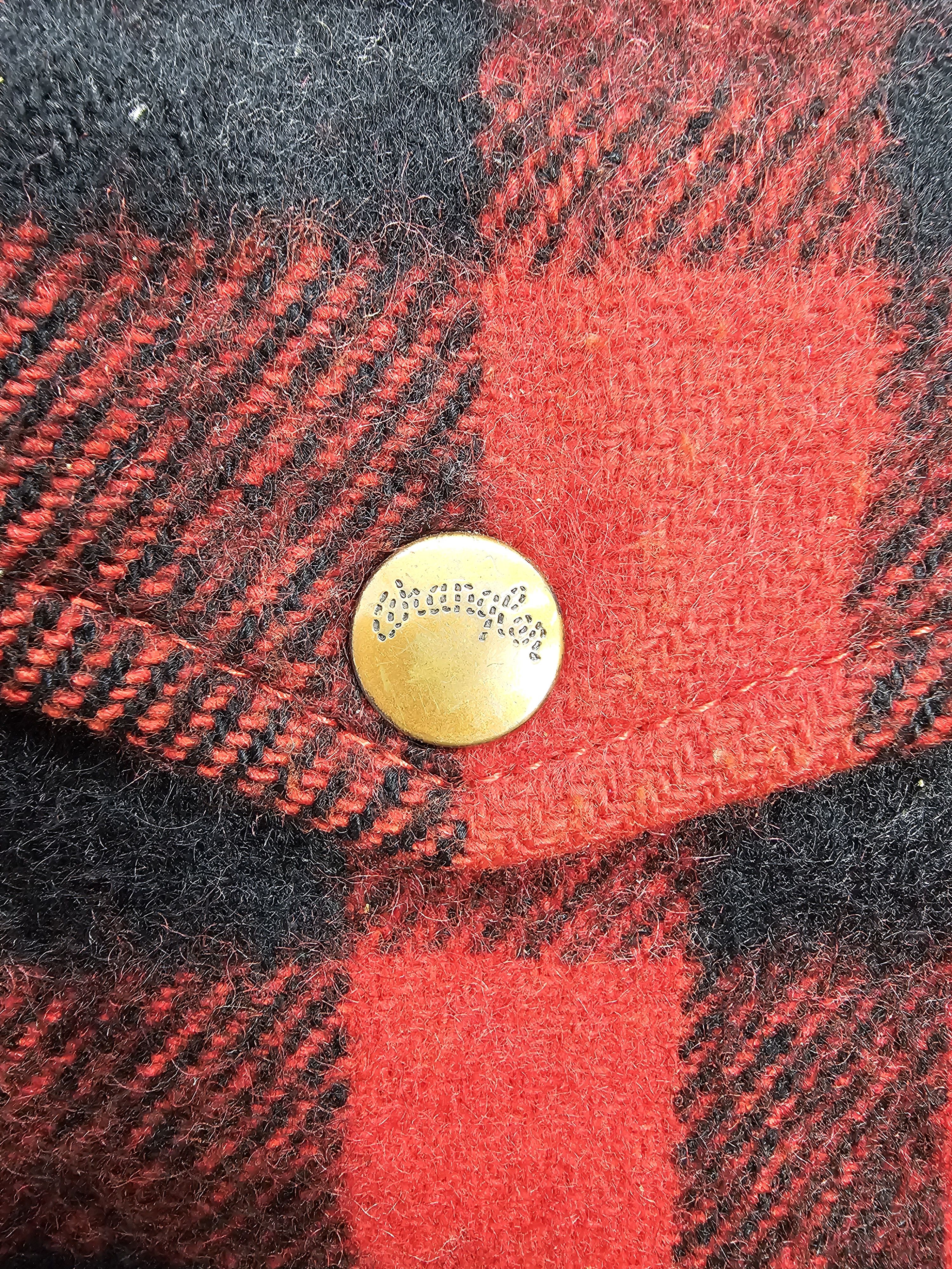 Vintage Vintage WRANGLER Multi Pockets Checked Wool Jacket J0031 Size US M / EU 48-50 / 2 - 10 Thumbnail