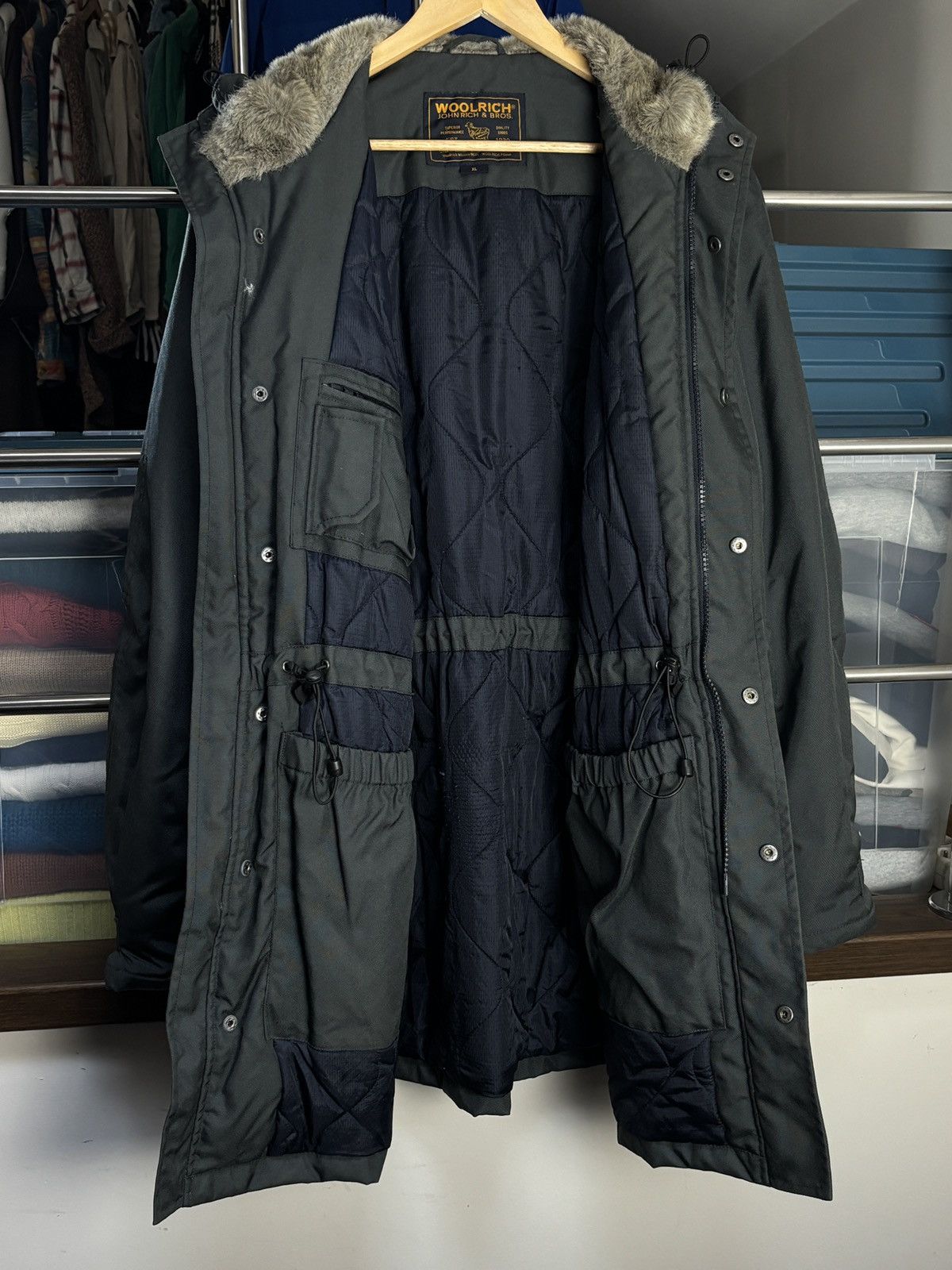 Woolrich Woolen Mills Woolrich John Rich & Bros Parka Coat Jacket Size US XL / EU 56 / 4 - 4 Thumbnail