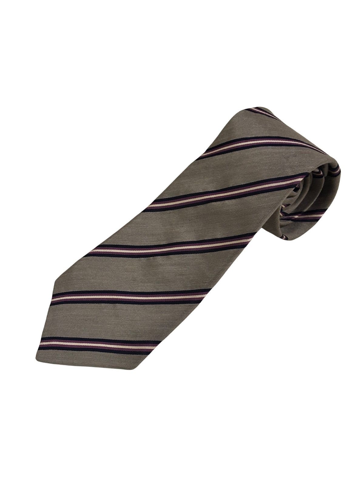 Banana Republic Gray striped necktie.ma0211 Size ONE SIZE - 1 Thumbnail