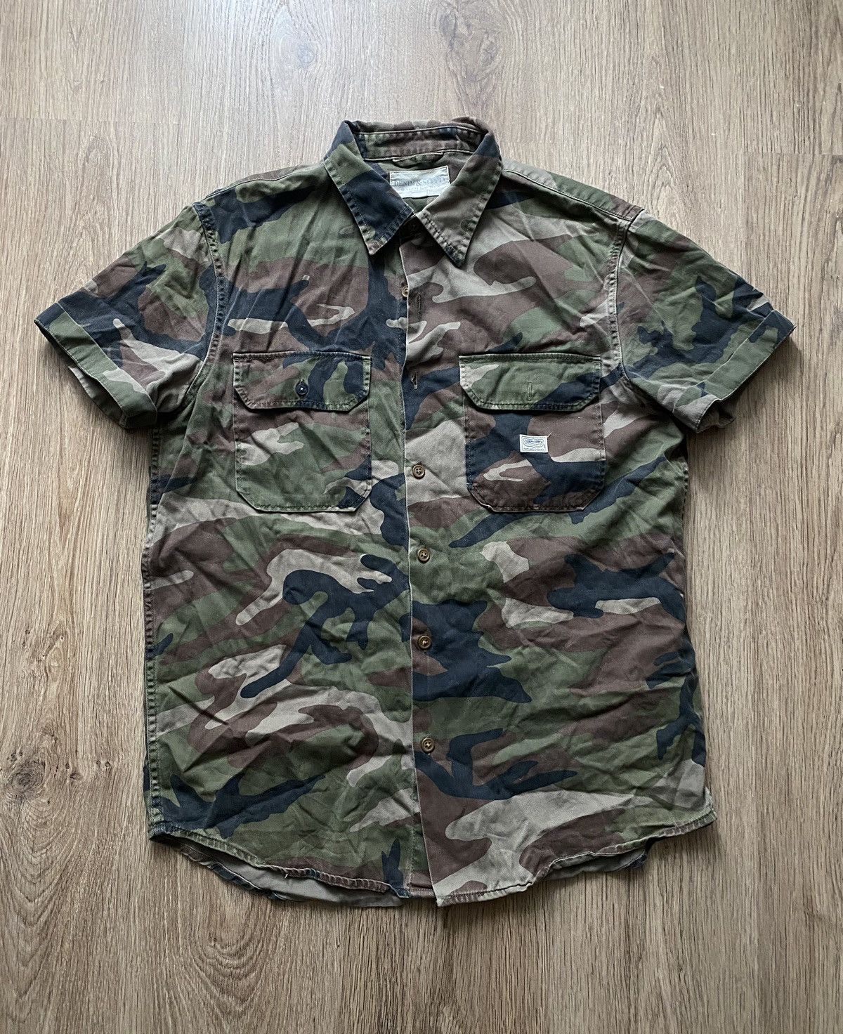 Denim & Supply Ralph Lauren × Polo Ralph Lauren × Vintage Vintage Polo Ralph Lauren Denim supply Y2K camo button shirt Size US M / EU 48-50 / 2 - 1 Thumbnail
