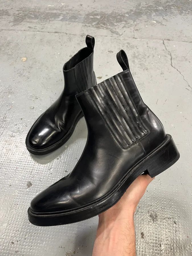 Balenciaga Balenciaga Black Premium Chelsea Classy Leather Boots Size US 8 / EU 41 - 1 Thumbnail