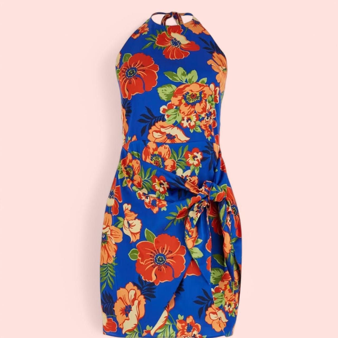 GUESS Harper Halter Dress in Figueroa Floral Prin