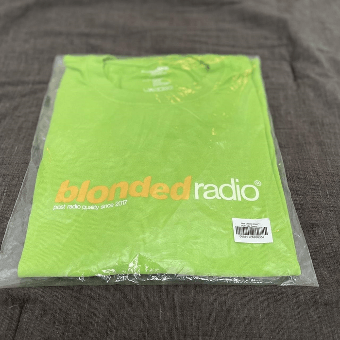 Frank Ocean Medium New Classic Logo Tee Bolt Yellow Blonded Radio