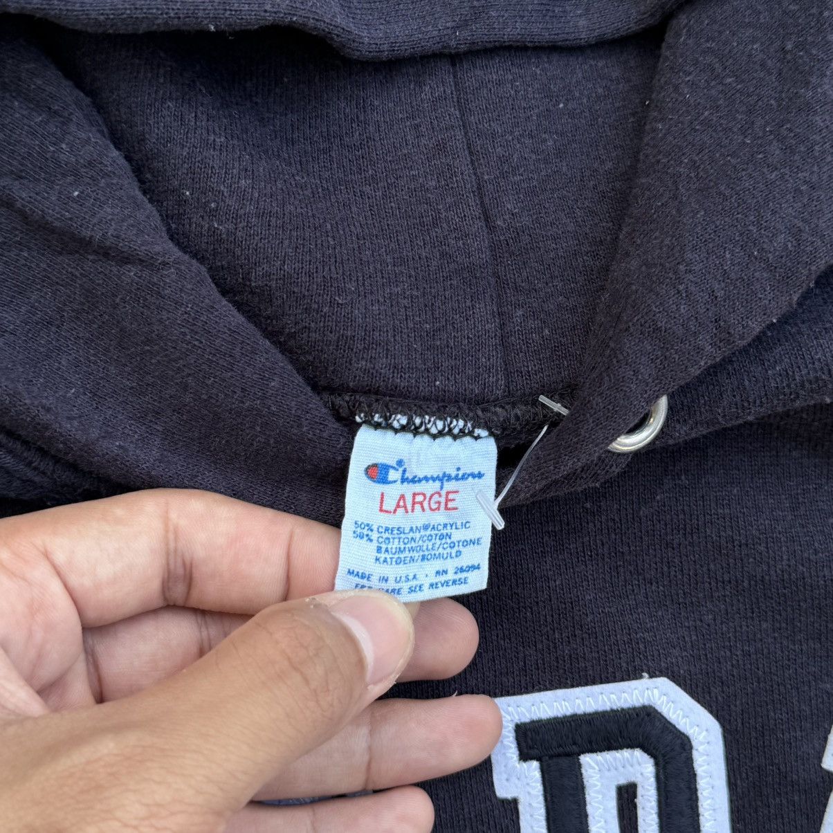 Champion 90s Champion RAIDERS NFL Hoodie 💥 Size US L / EU 52-54 / 3 - 3 Thumbnail