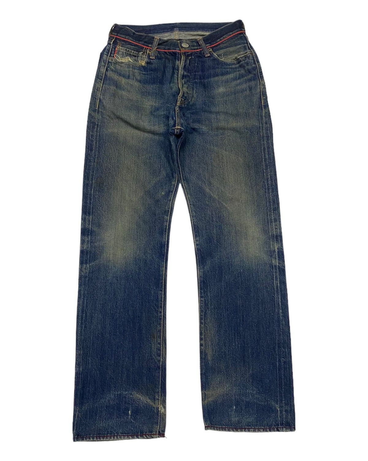 Kapital × Kapital Kountry 🇯🇵 KAPITAL🔥LEGS SELVEDGE DISTRESSED DENIM JEANS JAPAN Size US 28 / EU 44 - 1 Thumbnail
