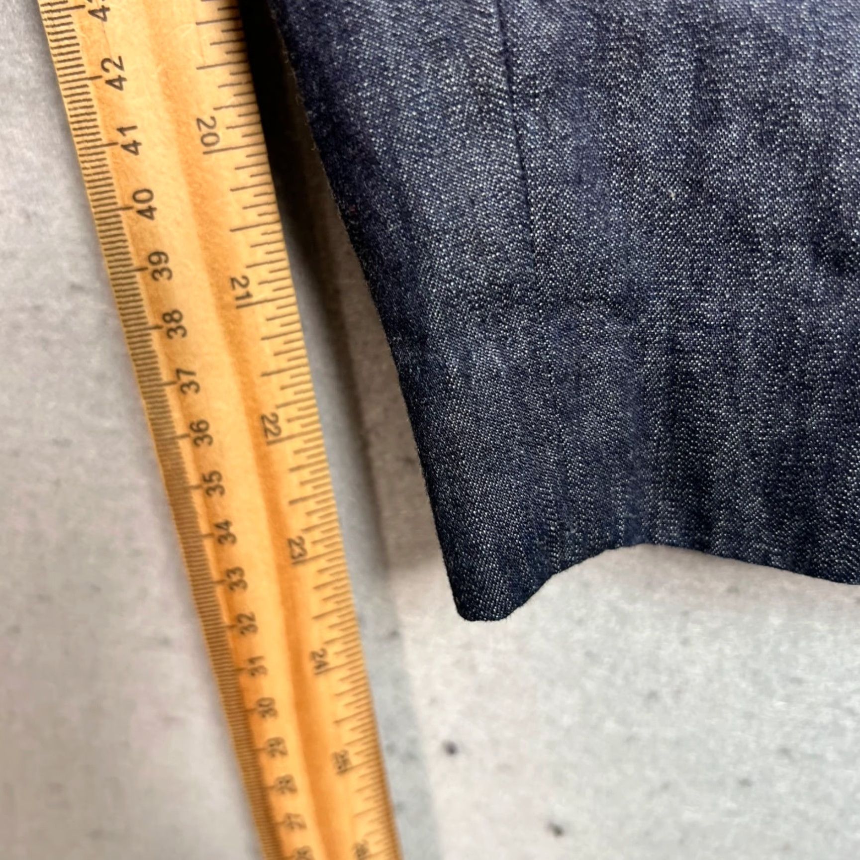 Vintage Elle Sasson Indigo Blue Pleated High Waist Tapered Pants 100% Cotton Size 36 / 4 Women's Regular Size 27" / US 4 / IT 40 - 7 Thumbnail
