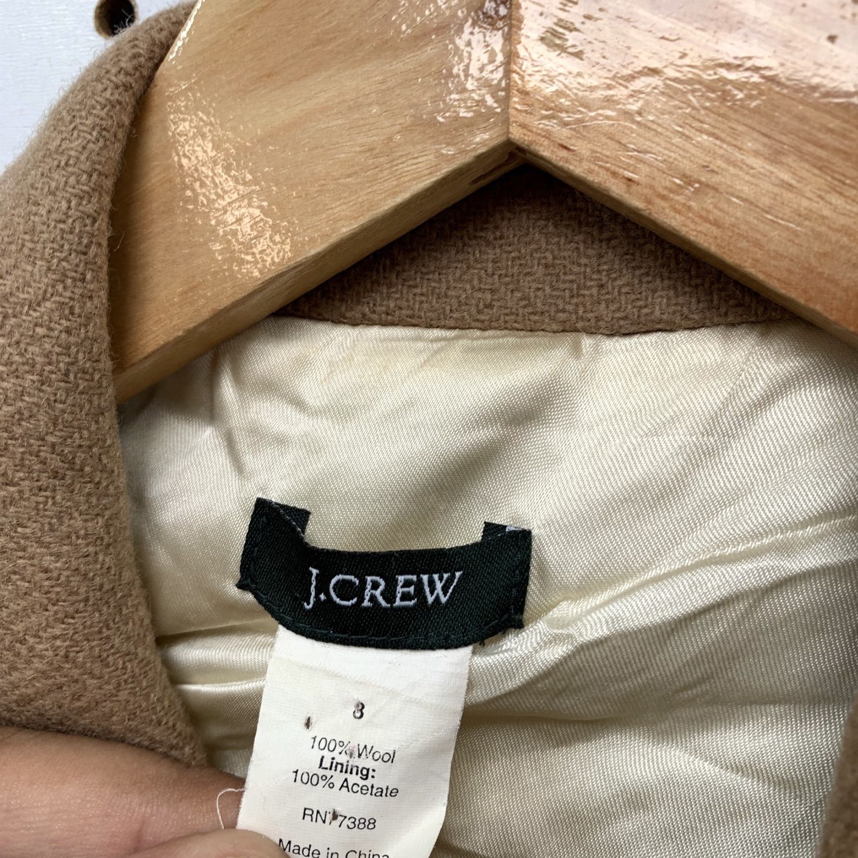 J.Crew VINTAGE J.CREW Wool Blazer Brown Blazer Womens 3 Button Up Business Casual Adult Regular 3 Brown Womens Blazer 90s? Size XS / US 0-2 / IT 36-38 - 2 Thumbnail