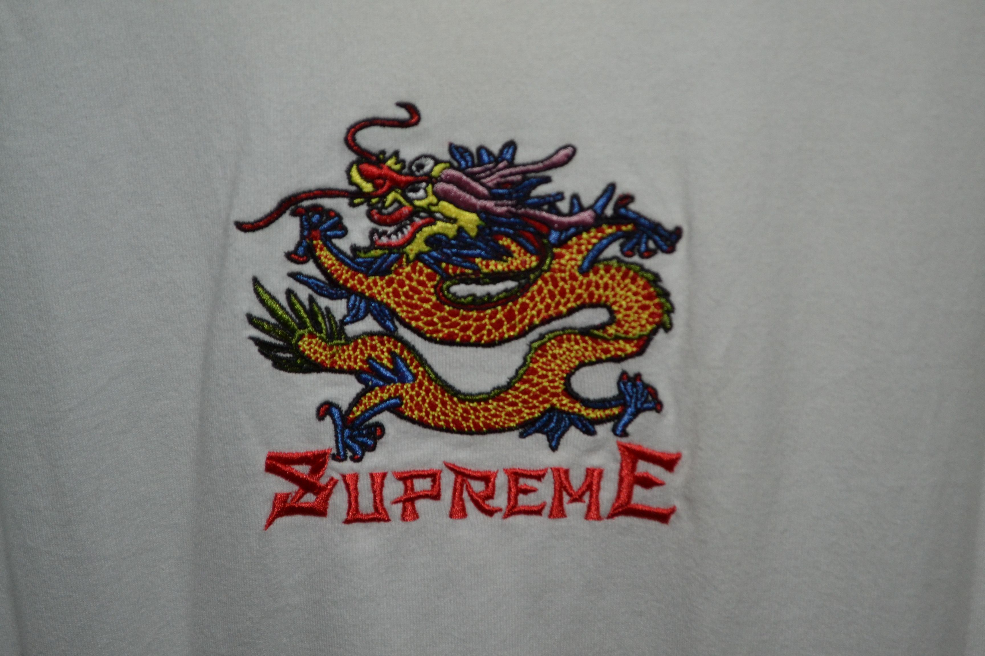 Supreme Supreme Dragon Hooded L/S Top White 2022 Large Size US L / EU 52-54 / 3 - 6 Thumbnail