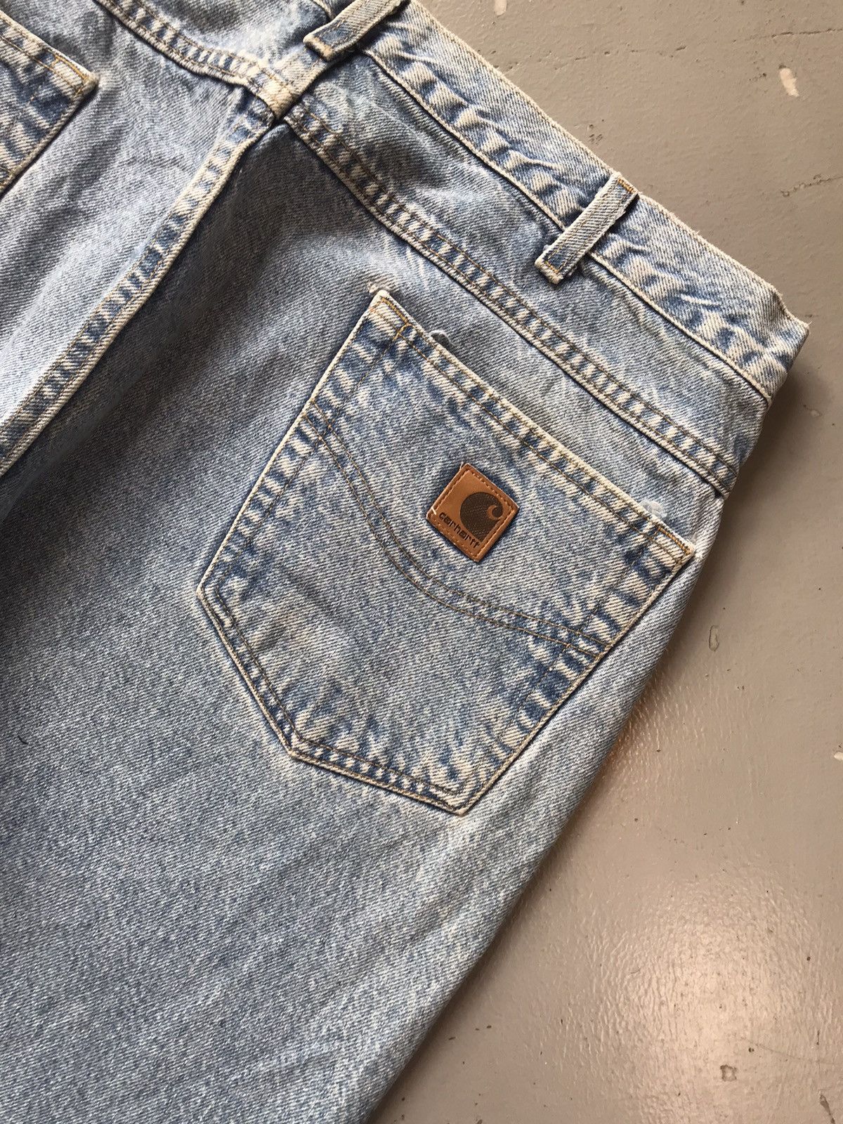 Carhartt × Vintage Vintage Carhartt b18 STW straight fit denim Size US 40 / EU 56 - 8 Thumbnail