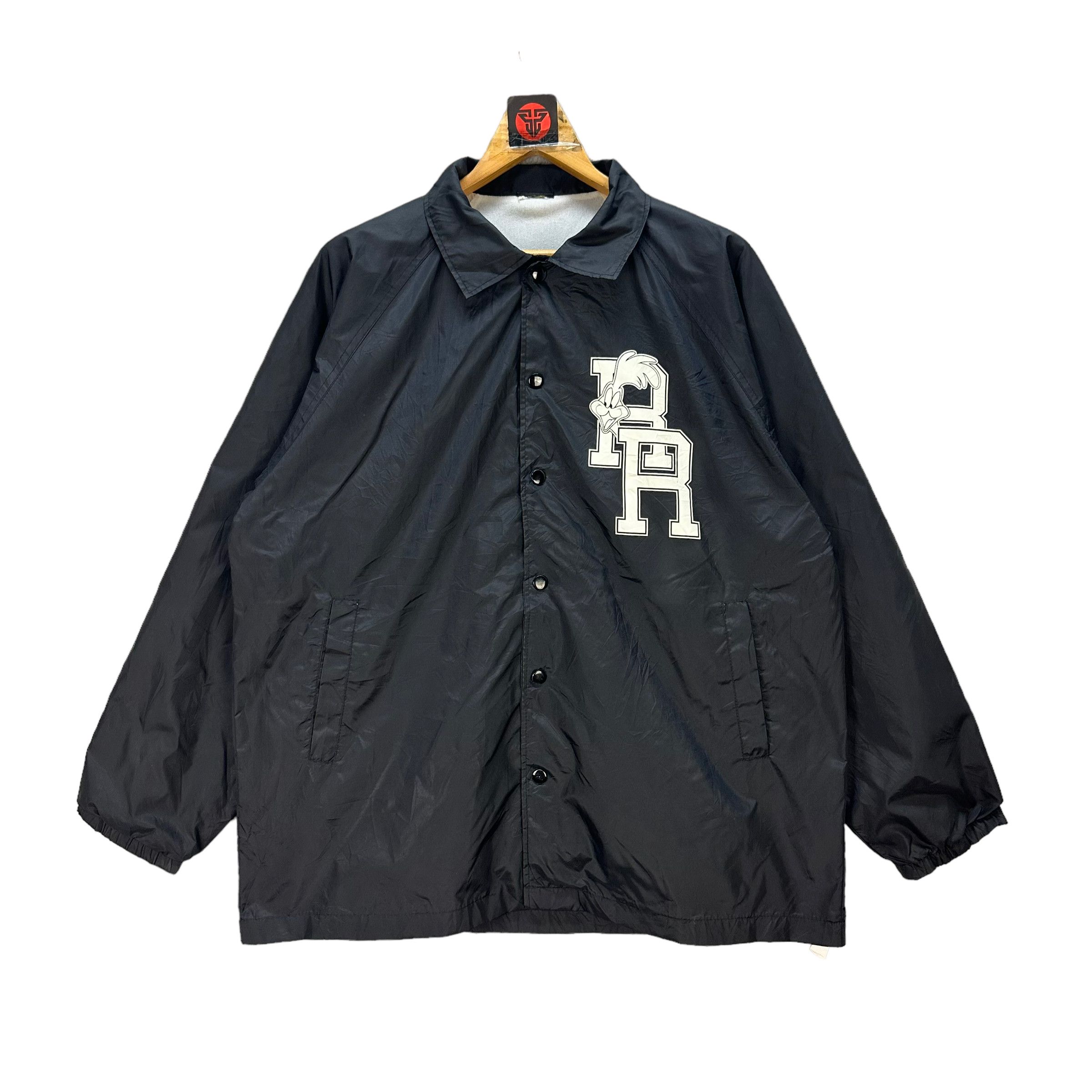Vintage ROAD RUNNER MOONEYES BIG LOGO COACH JACKET #7681-164 Size US L / EU 52-54 / 3 - 4 Thumbnail