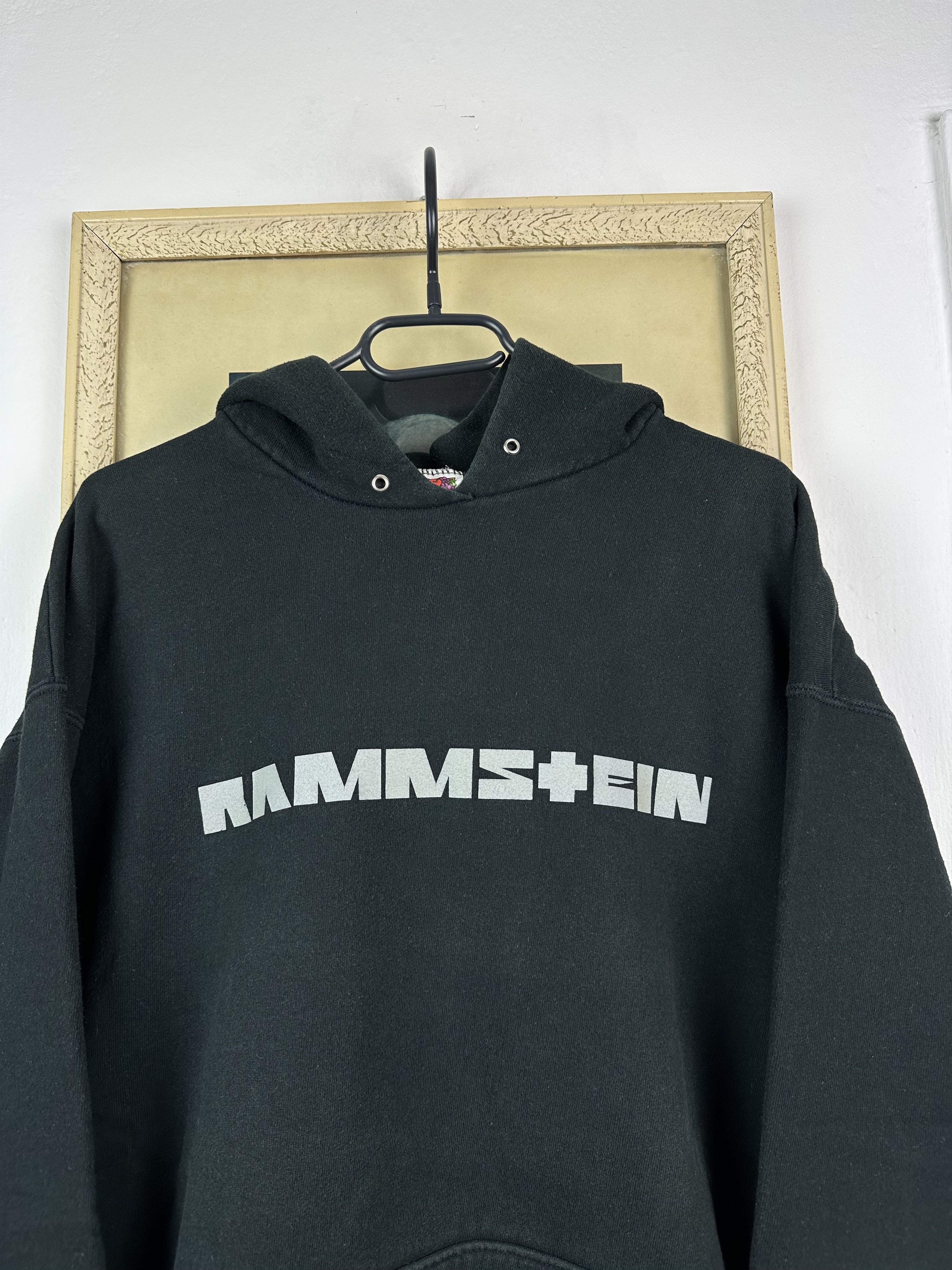 Band Tees × Vintage Vintage 2000's Rammstein Big Logo Hoodie Fire Rare Jacket Size US XL / EU 56 / 4 - 4 Thumbnail