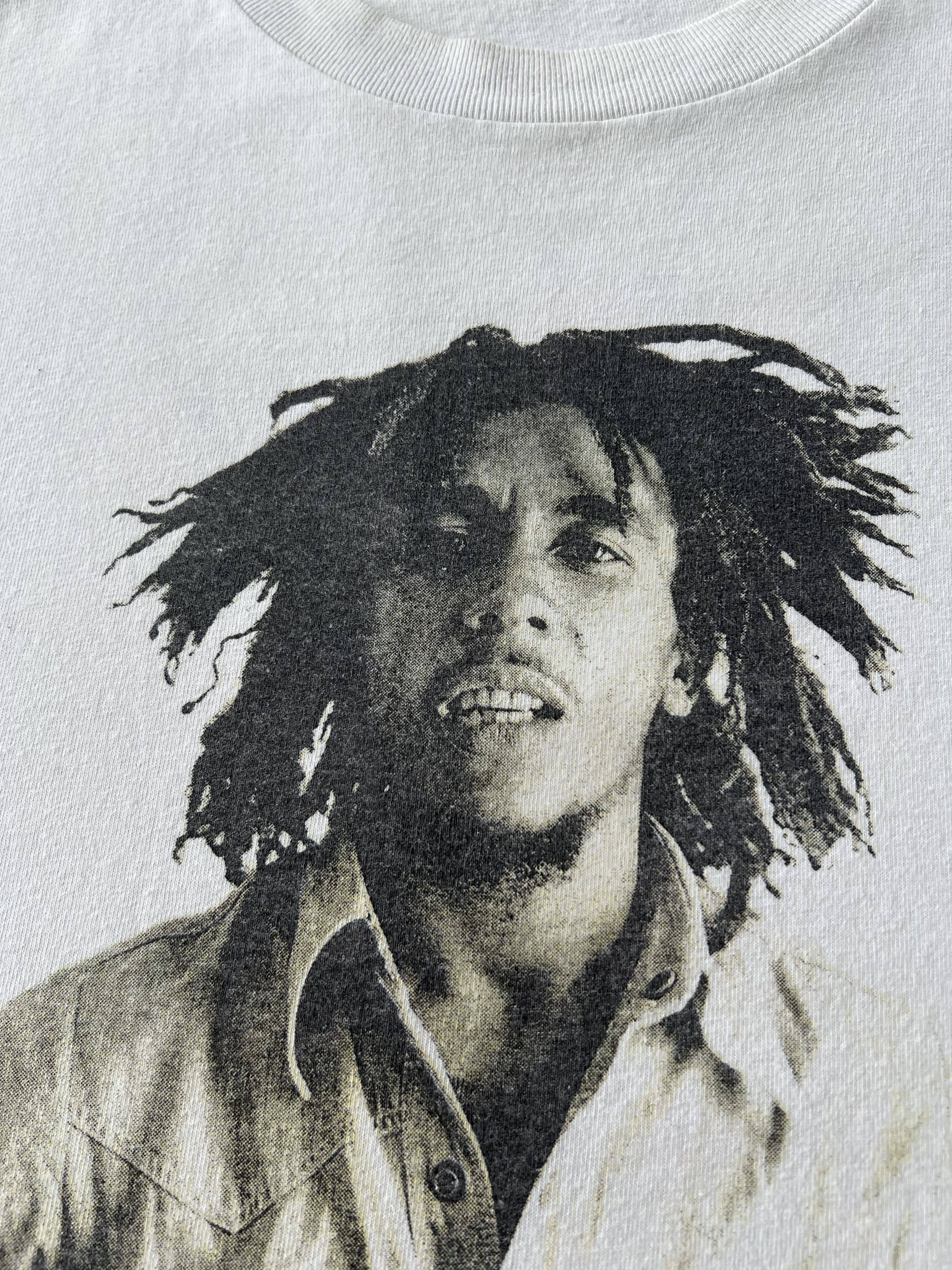 Band Tees Vintage 2000 Bob Marley Jamaica White T-shirt Size US XL / EU 56 / 4 - 4 Thumbnail