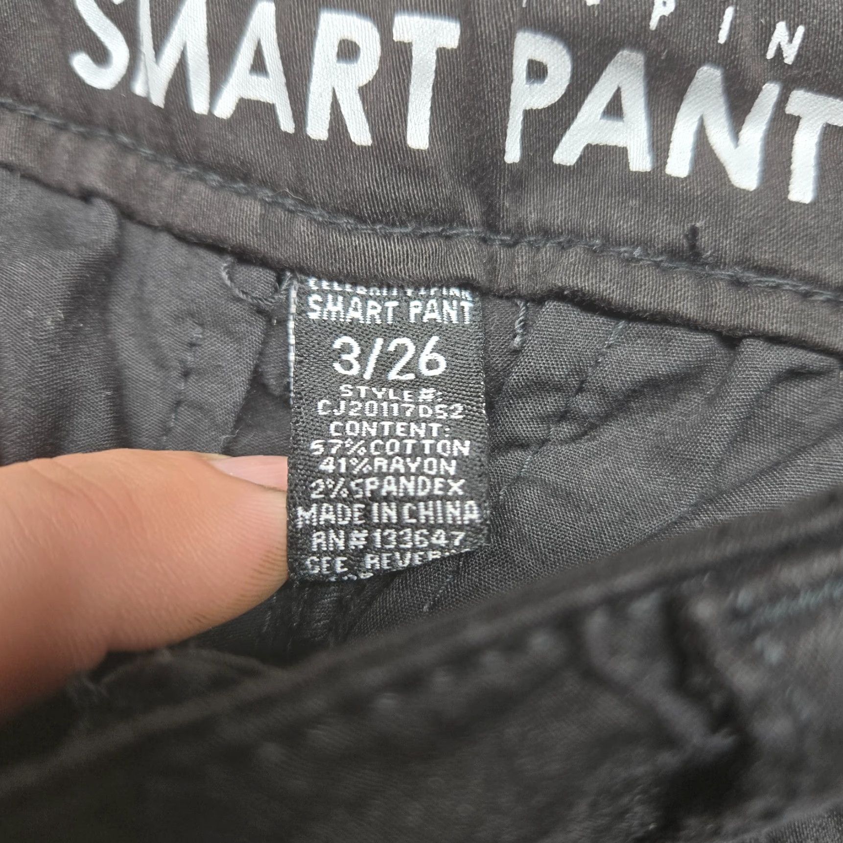 Vintage Celebrity Pink Pants Slim Straight Black Adult Women's Size 3/26 Size 28" / US 6 / IT 42 - 4 Thumbnail