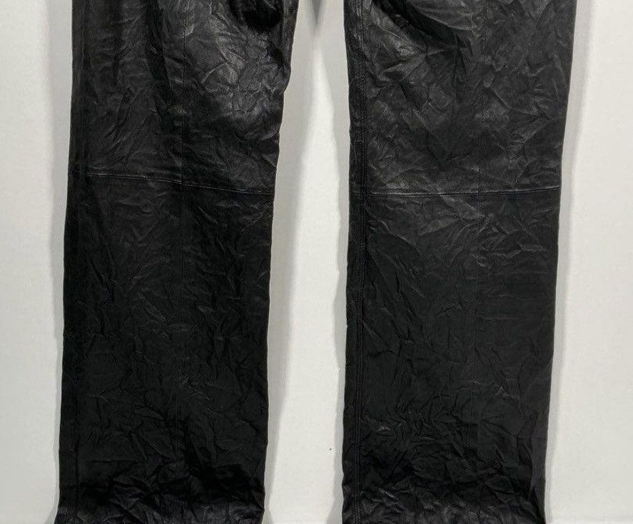 Zadig & Voltaire Zadig & Voltaire Noir Lamb Leather Flared Pants - Size 36 FR Size 26" / US 2 / IT 38 - 6 Thumbnail
