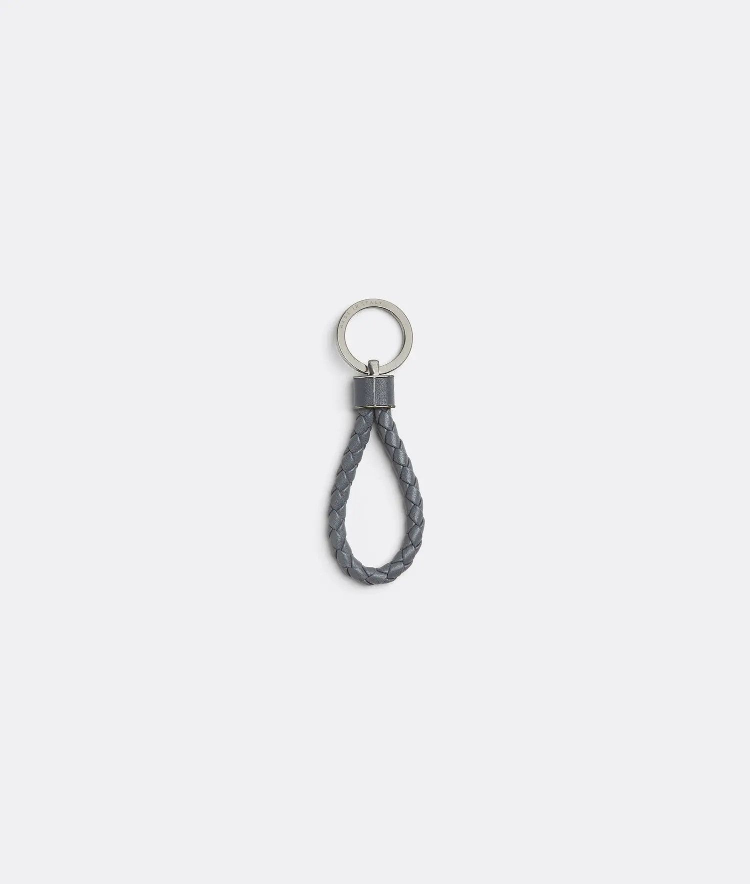 Bottega Veneta o1loc1c0325 Size: OS / 709727 Intreccio Key Ring Slate Grey Size ONE SIZE - 1 Thumbnail