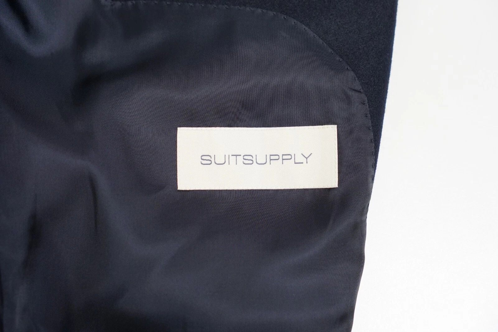 Suitsupply Men Suitsupply Blazer Navy Circular Flannel La Spalla US54 Size 54R - 4 Thumbnail