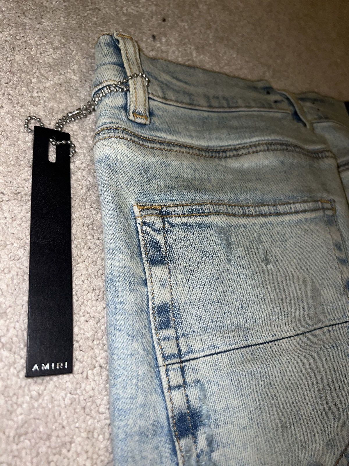 Amiri Amiri MX1 Suede Nude Size US 33 - 7 Thumbnail