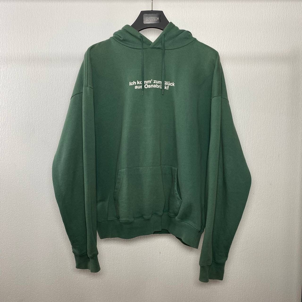 image of Vetements Tourist Oversize Hoodie in Green, Men's (Size Large)