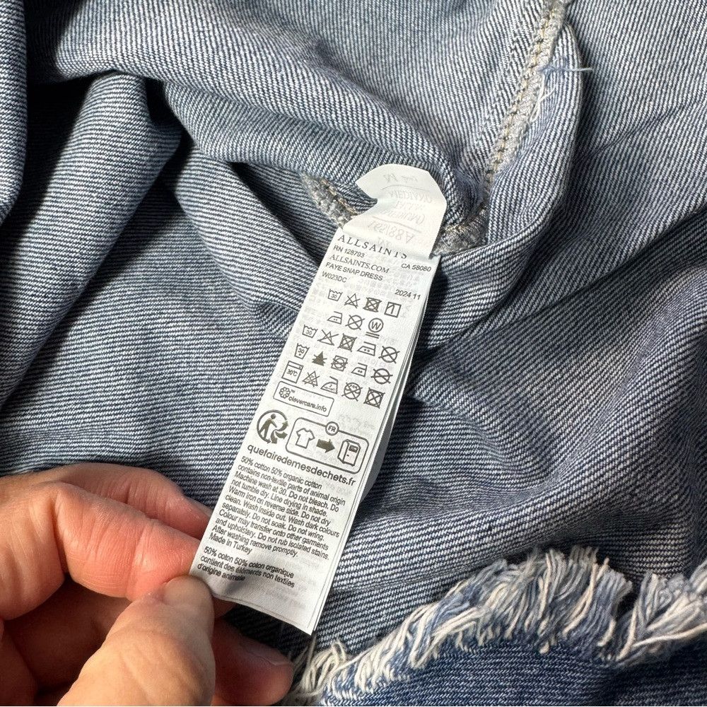 Allsaints NWT New $269 AllSaints Faye Blue Oversized Denim Dress In M Size M / US 6-8 / IT 42-44 - 8 Thumbnail