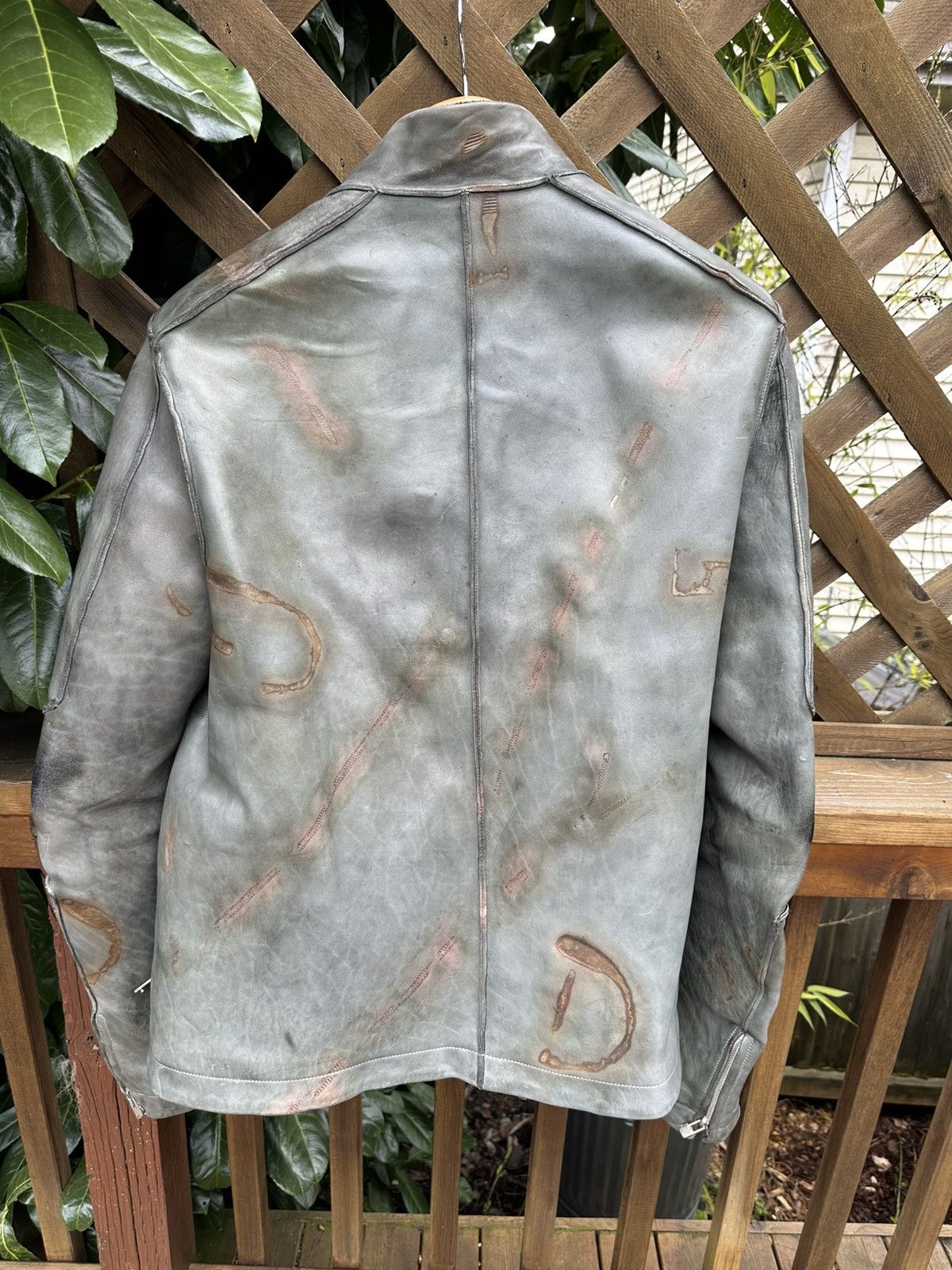 Carol Christian Poell LM/2700-IN/ST CORSS-PTC/19 2 ZIP FENCING LEATHERJACKET Size US L / EU 52-54 / 3 - 6 Thumbnail