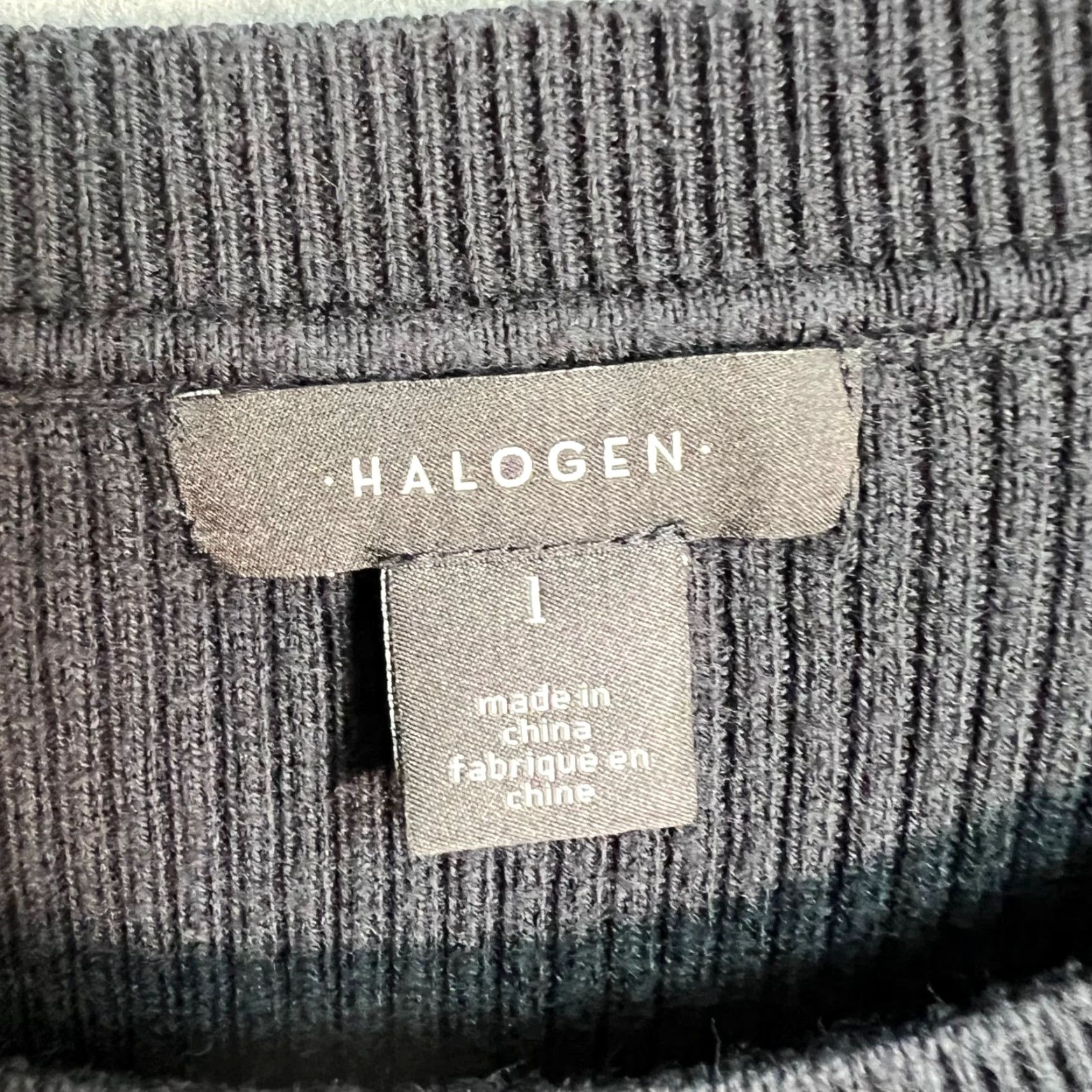 Vintage VINTAGE Halogen Women's Sweater Knit Long Sleeve Pullover Size L Black Ribbed Cotton Viscose Size L / US 10 / IT 46 - 3 Thumbnail