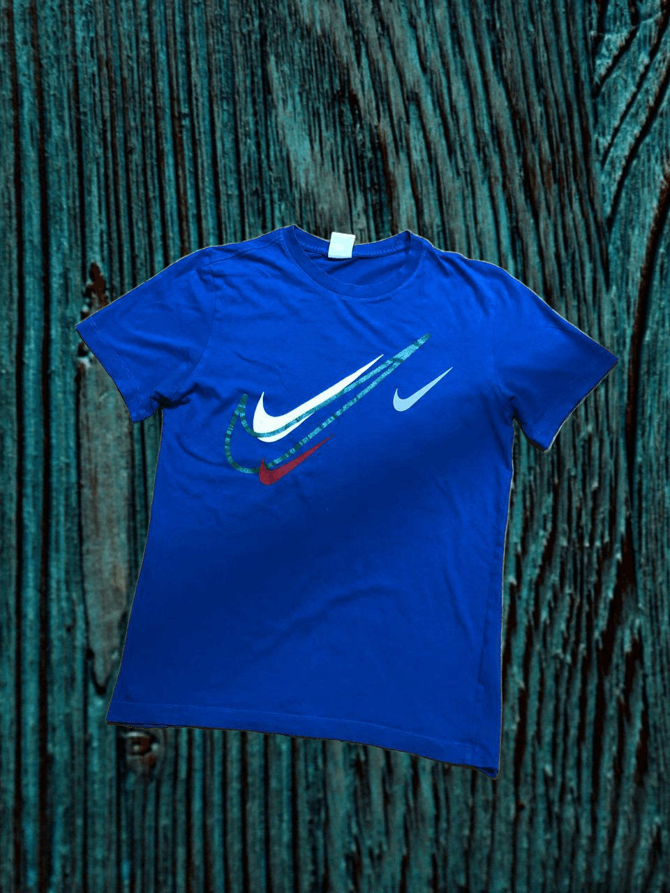 Nike Nike Tee Big Swoosh Logo Drill t shirt streetwear Size US S / EU 44-46 / 1 - 1 Thumbnail