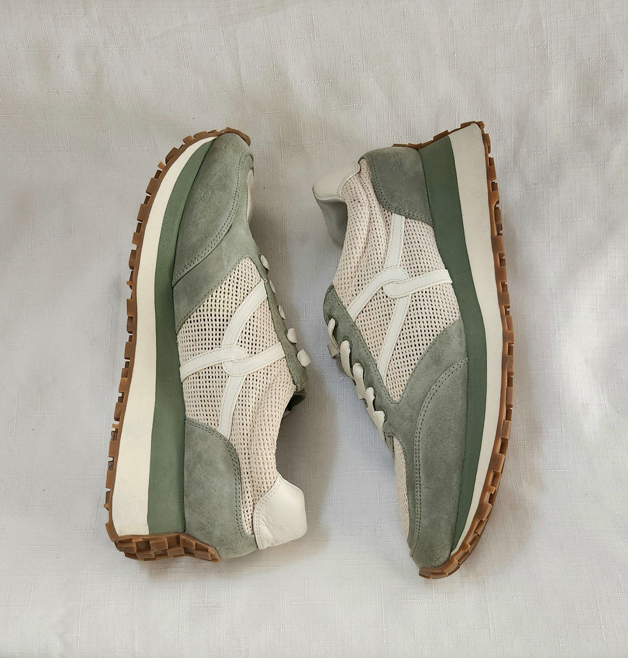Designer × Veronica Beard Veronica Beard Valentina Wedge Slip-On Sneaker Sage Green 12 Size US 12 / IT 42 - 3 Thumbnail