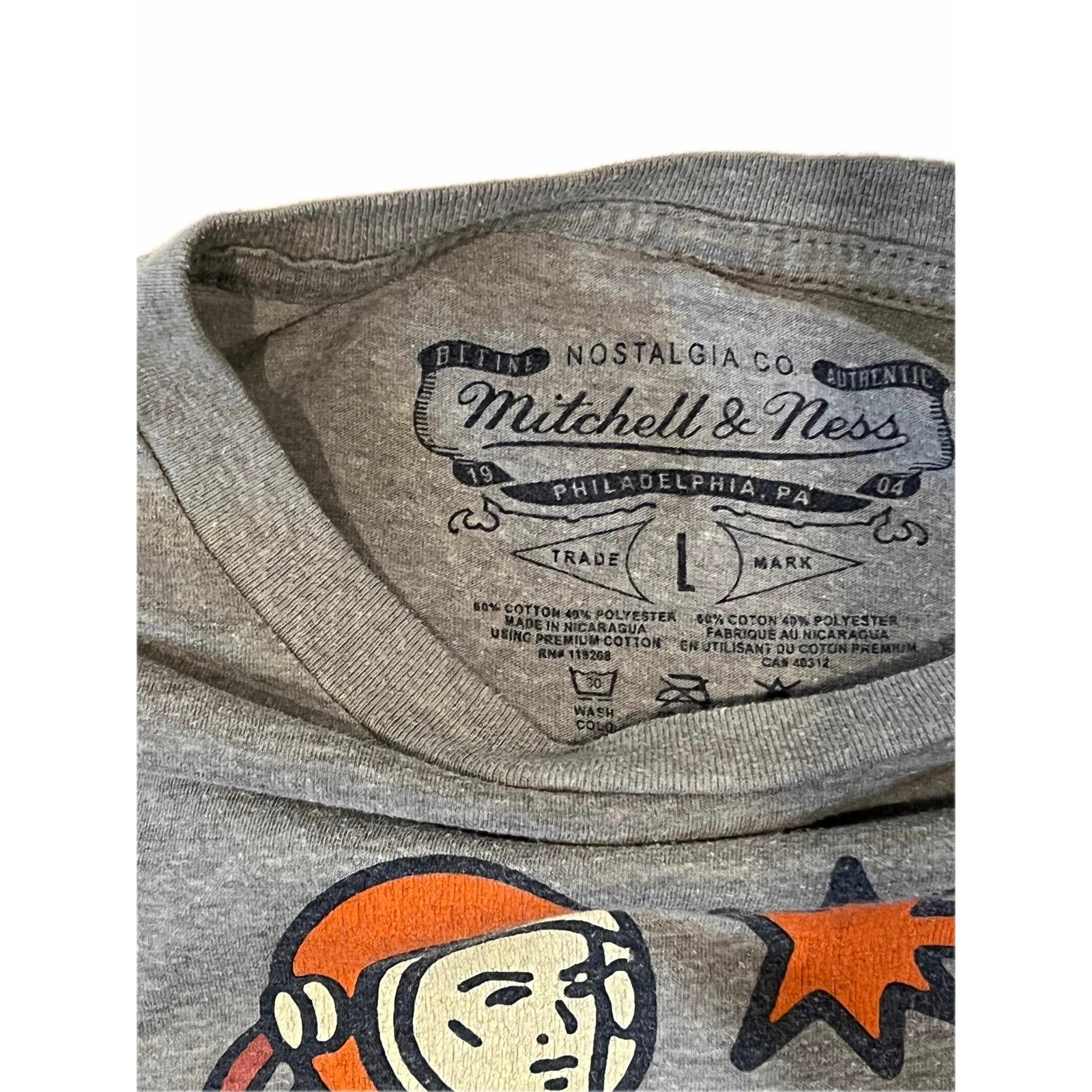 Mitchell & Ness Mitchell & Ness Nostalgia Houston Astros Gray T-Shirt Mens L Size US L / EU 52-54 / 3 - 3 Thumbnail
