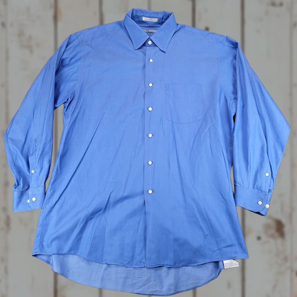 kilburne finch dress shirts NEW Performance Kilburne & Finch Mens Dress Shirt 16 32/33 Blue Stretchy  Wicking