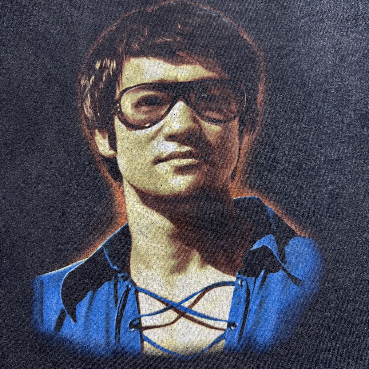 Vintage Vintage 90s Bruce Lee Graphic Tee Iconic Martial Arts Legend Size US L / EU 52-54 / 3 - 2 Thumbnail