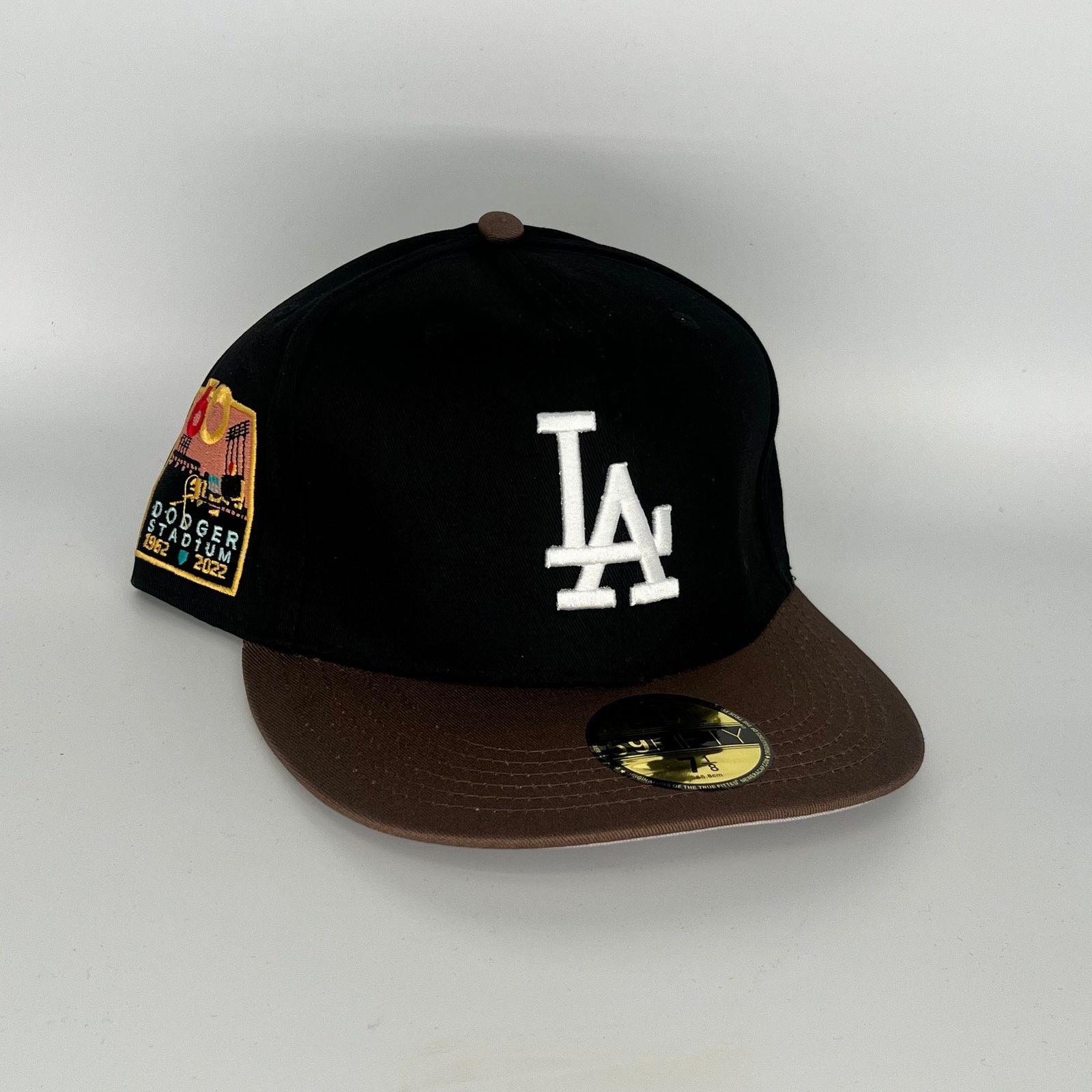New Era Size 7 Black Brown LA Dodgers 60 Year Dodger Stadium Size ONE SIZE - 1 Thumbnail