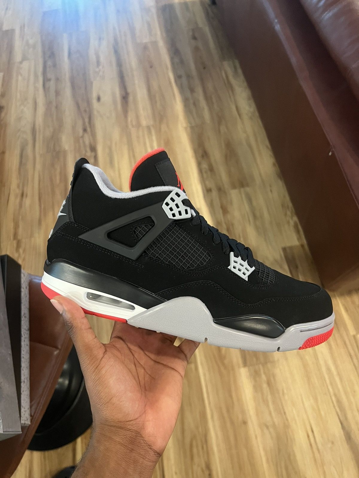 Jordan Brand Air Jordan 4 Bred 2019 Size US 10.5 / EU 43-44 - 3 Thumbnail