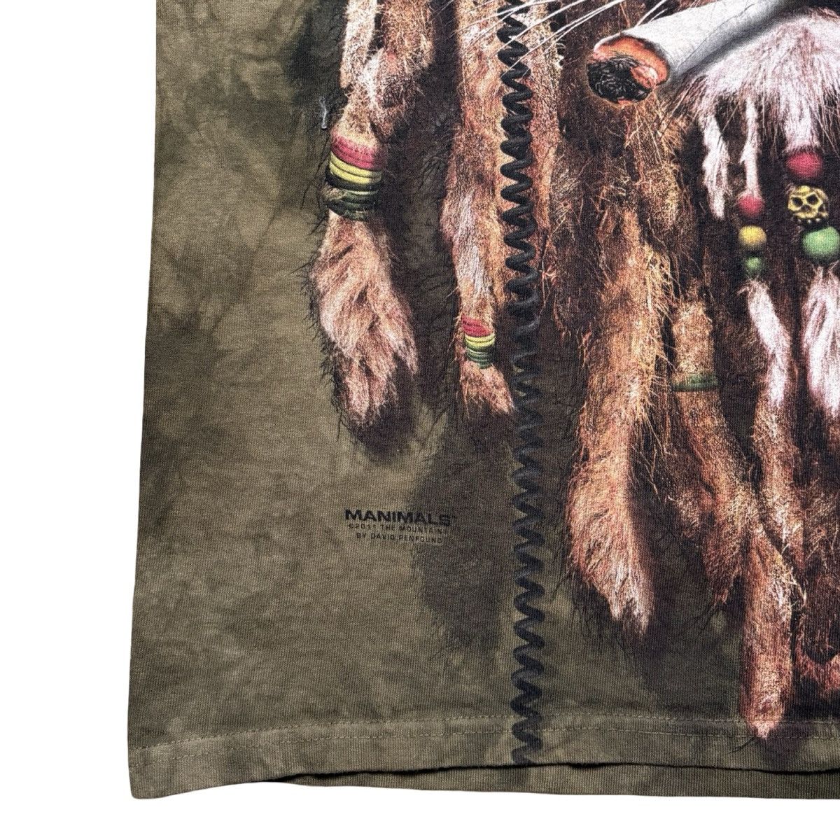 The Mountain The Mountain Lion Rasta T-Shirt Headphones Tie-Dye Brown M Size US M / EU 48-50 / 2 - 2 Thumbnail