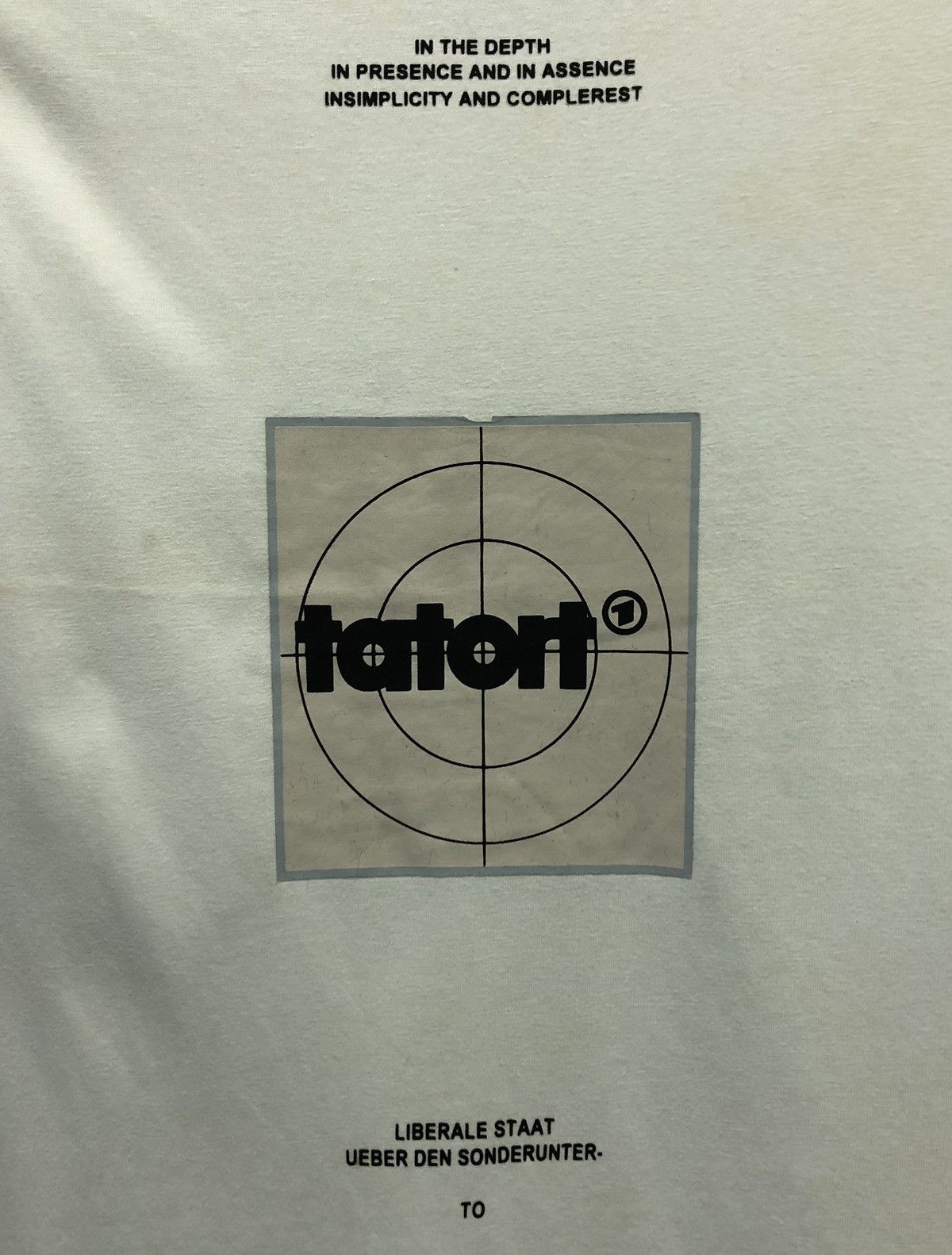Vintage Vintage ZDE Zhiduoduo Peace Presence Tatort T-Shirt Size US XXL / EU 58 / 5 - 3 Thumbnail