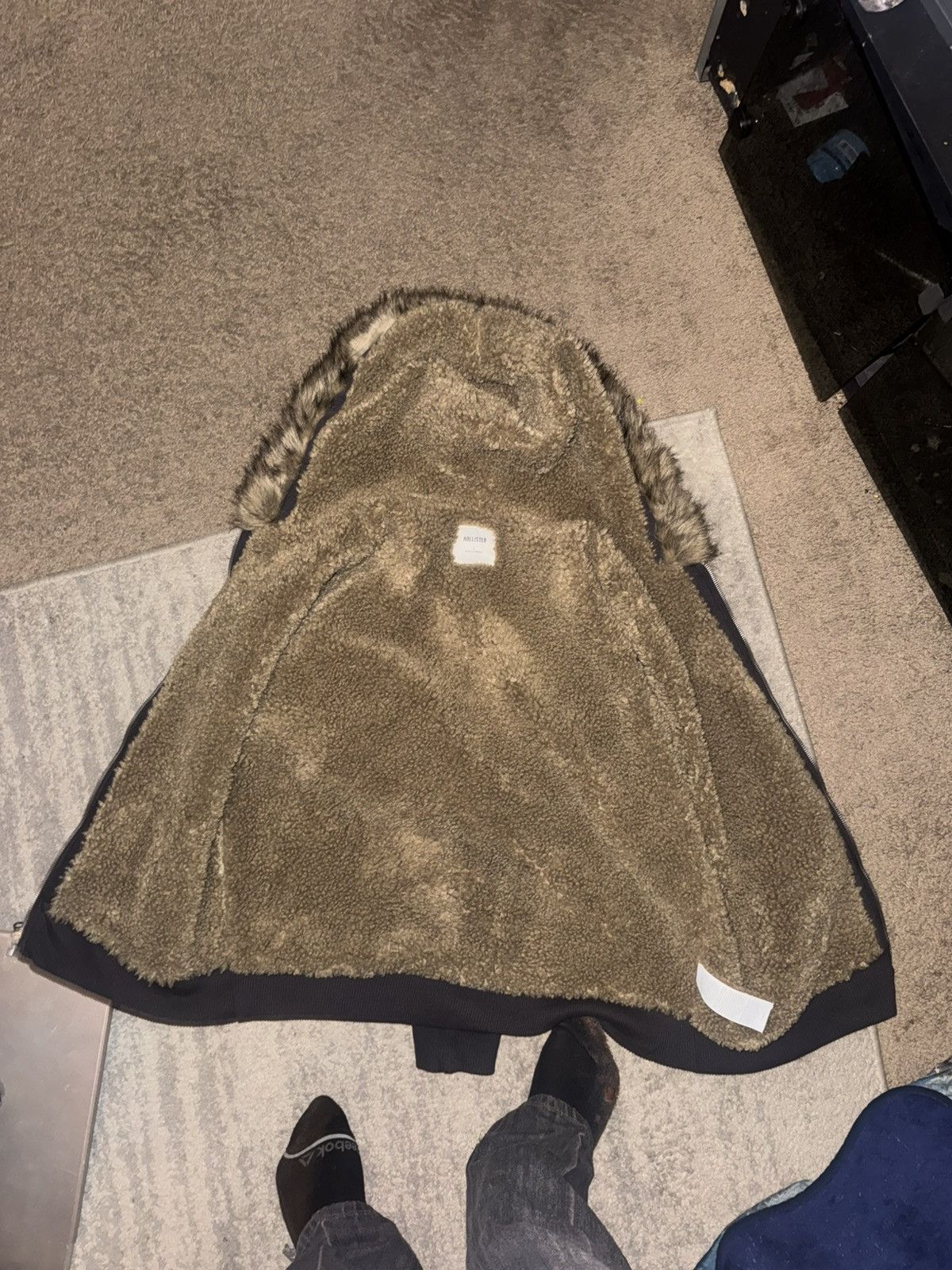 Hollister Hollister Faux Fur Jacket Size US L / EU 52-54 / 3 - 3 Thumbnail