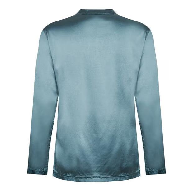 Tom Ford o1g2r1mq0724 Silk Henley Shirts in Sky Blue Size US M / EU 48-50 / 2 - 2 Thumbnail