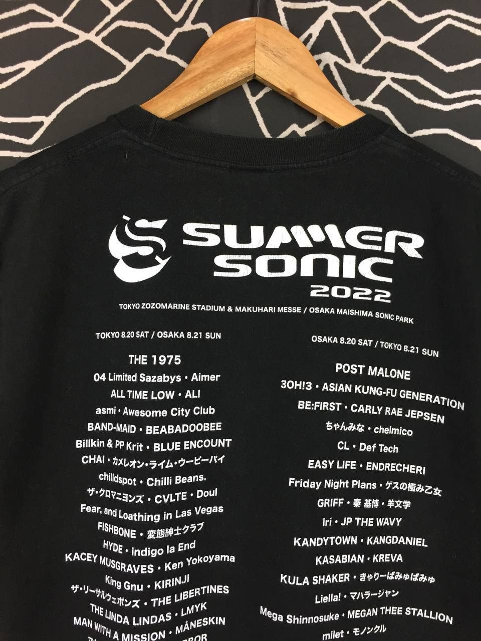 Band Tees Summer Sonic 2022 Music Festival The 1975 Post Malone Tee Size US M / EU 48-50 / 2 - 12 Thumbnail