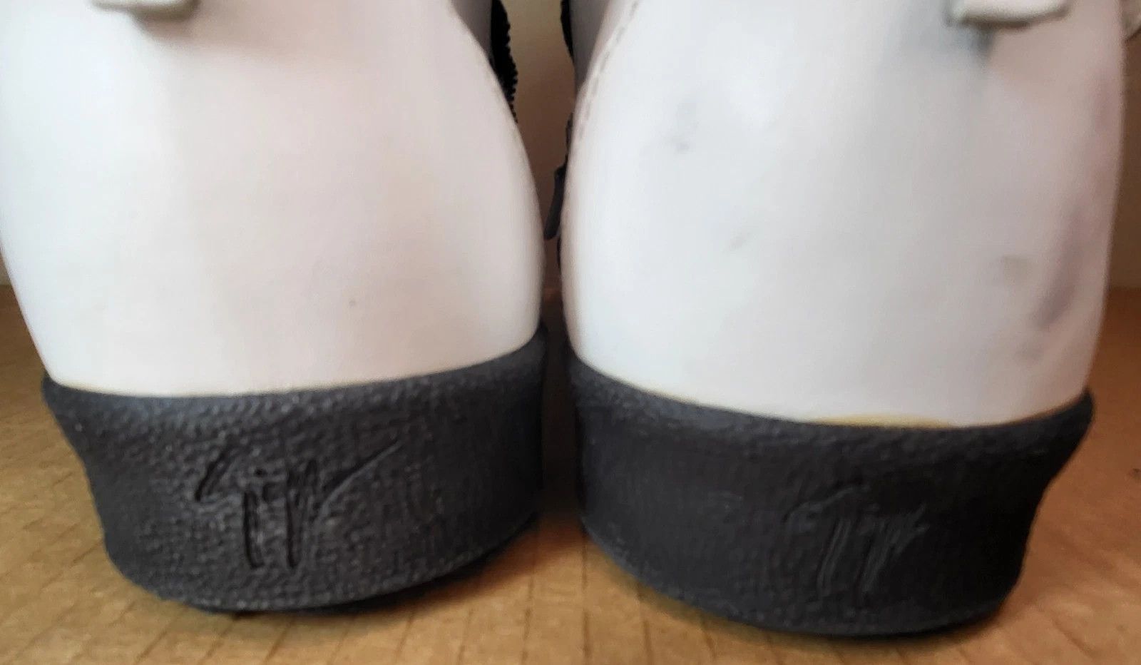 Giuseppe Zanotti Giuseppe Zanotti White Leather High Top Sneakers Dbl Zippers Size US 15 / EU 48 - 13 Thumbnail