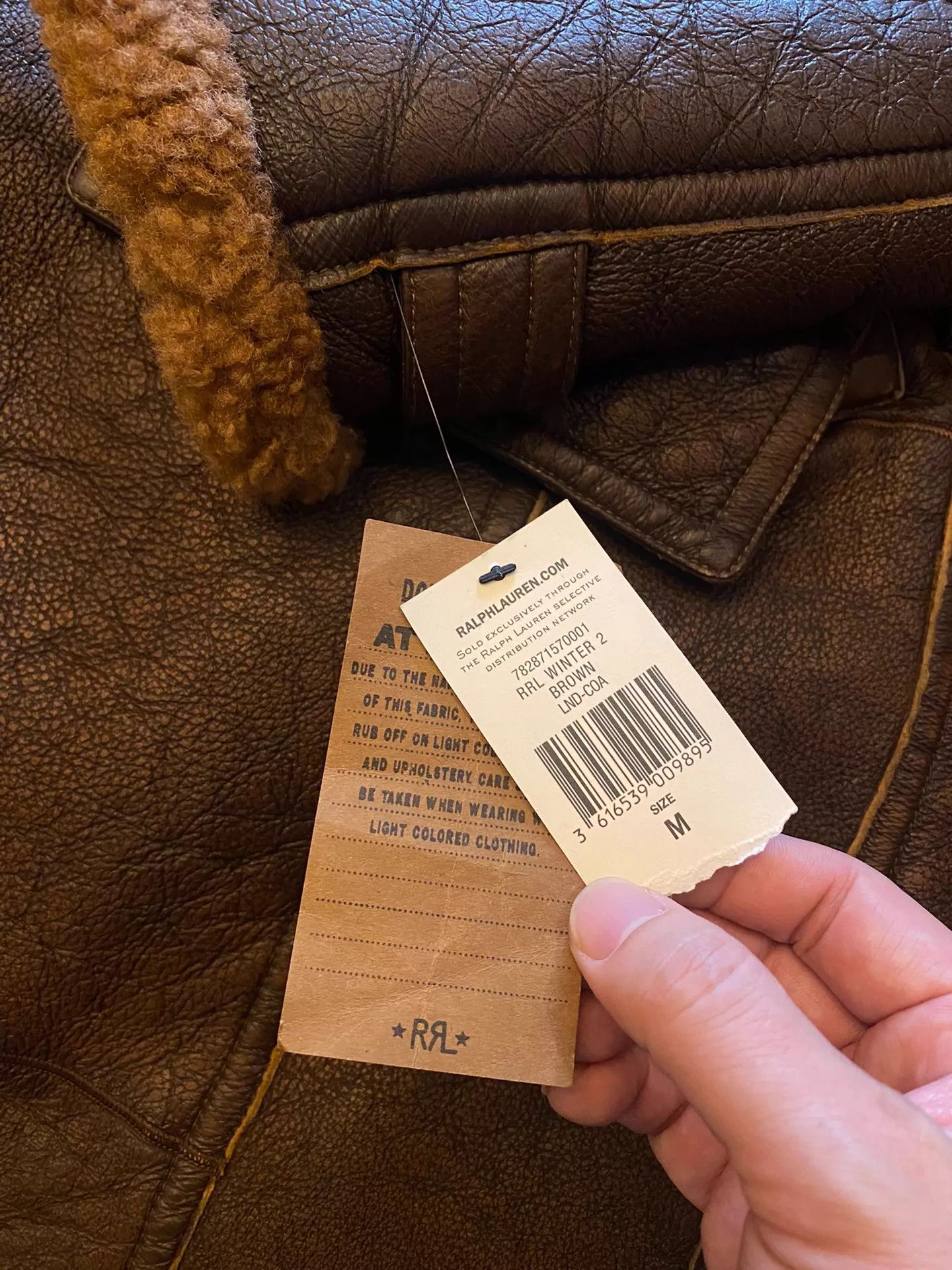 RRL Ralph Lauren RRL Farmer Heavy Distressed Caviar Leather Jacket Size US M / EU 48-50 / 2 - 9 Thumbnail