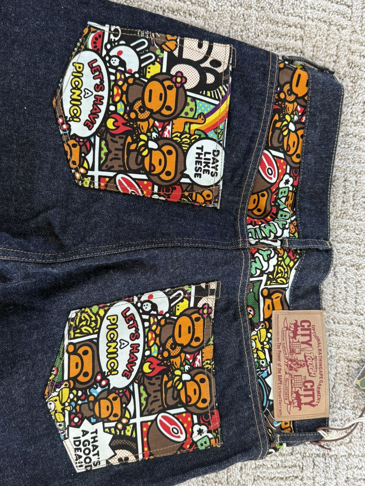 Bape Bape Denim Jeans Babymilos Size US 30 / EU 46 - 5 Thumbnail