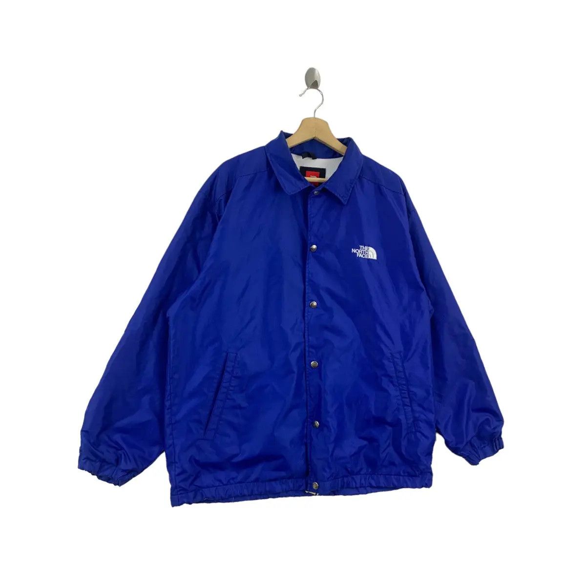 The North Face Vtg THE NORTH FACE x ROCK SOLID Nylon Coach Jacket Snap Size US L / EU 52-54 / 3 - 5 Thumbnail