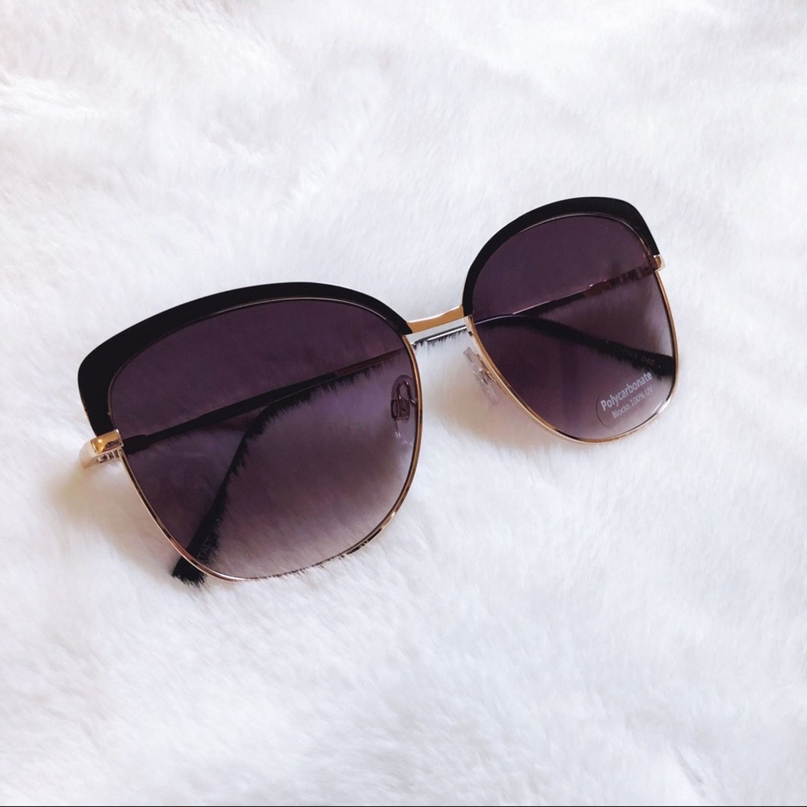 Other Robbie Black Full Rim Retro Cat Eye Sunglasses Size ONE SIZE - 3 Thumbnail