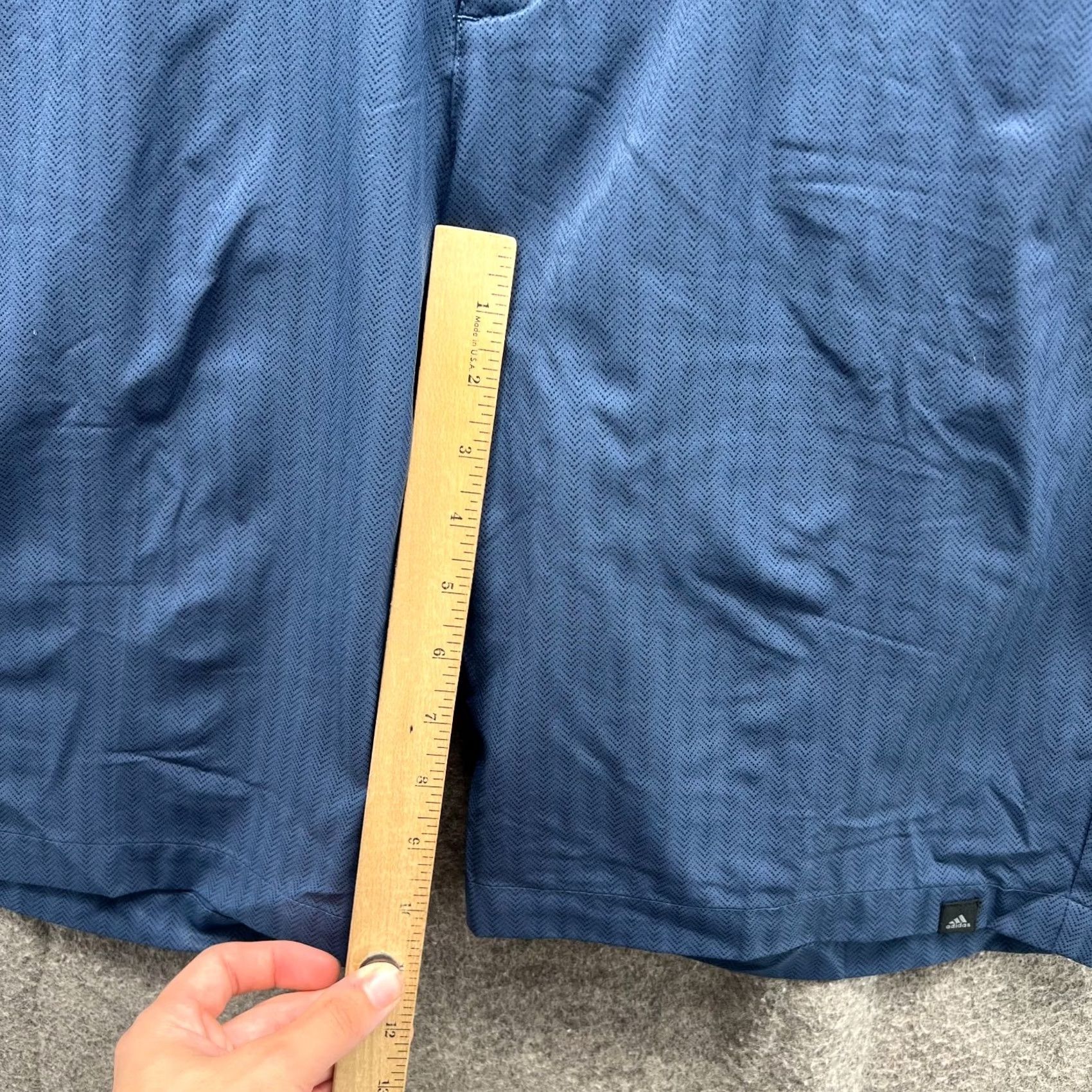 Adidas Adidas Shorts Mens 34 Blue Navy Chino Flat Front Golf Athletic Striped 365 Size US 34 / EU 50 - 5 Thumbnail