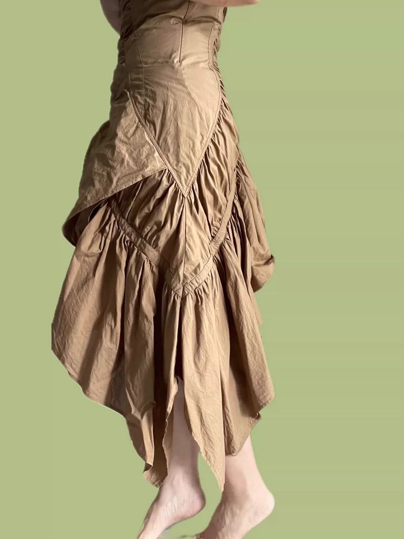 Issey Miyake Issey Miyake Brown dress Size L / US 10 / IT 46 - 3 Thumbnail